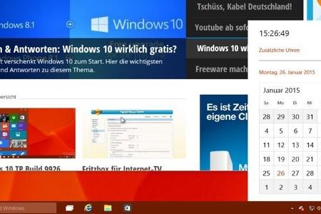 Windows 10: Neue Uhr aktivieren - Mit Windows 10 stellt Microsoft auch eine neue Uhr vor. Damit Sie die neue Uhr nutzen könn...