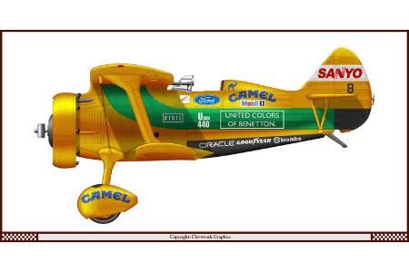 Polikarpov I-15 - Benetton - Racing-Planes - 2015