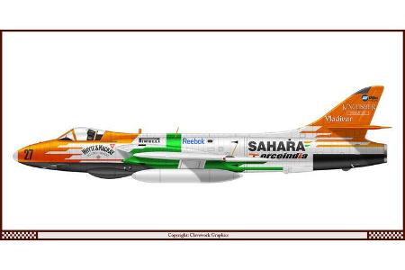 Hawker Hunter - Force India - Racing-Planes - 2015