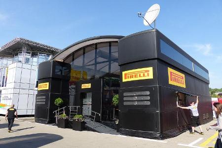 Formel 1 - GP Barcelona 2014 - Motorhomes - Pirelli