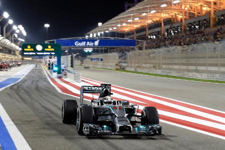 Lewis Hamilton - Mercedes - Formel 1 - GP Bahrain - Sakhir - 5. April 2014