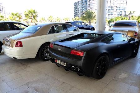 Rolls Royce Ghost & Lamborghini Gallardo - F1 Abu Dhabi 2014 - Carspotting
