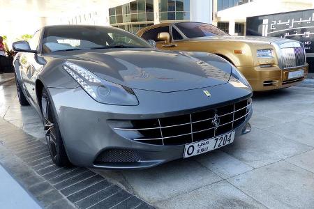 Rolls Royce Ghost & Ferrari FF - F1 Abu Dhabi 2014 - Carspotting
