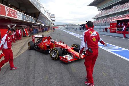 Kimi Räikkönen - Ferrari - Formel 1-Test - Barcelona - 26. Februar 2015