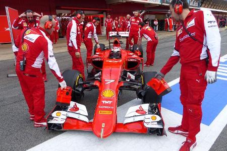 Kimi Räikkönen - Ferrari - Formel 1-Test - Barcelona - 26. Februar 2015