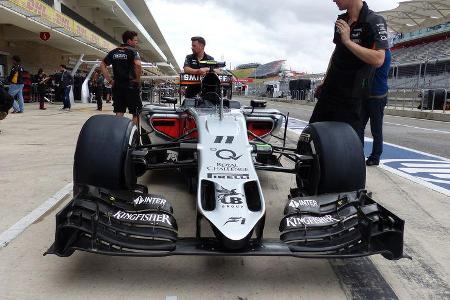 Force India - Formel 1 - GP USA - Austin - 22. Oktober 2015