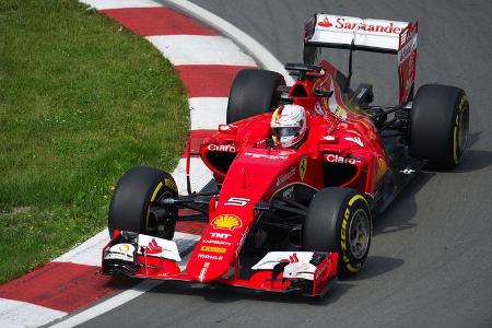Sebastian Vettel - Ferrari - Formel 1 - GP Kanada - Montreal - 5. Juni 2015