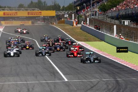 GP Spanien 2015 - Start - Rennen - Sonntag - 10.5.2015