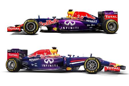 Red Bull RB10 vs. RB11 - Studiofotos - F1 2015