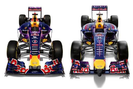 Red Bull RB10 vs. RB11 - Studiofotos - F1 2015
