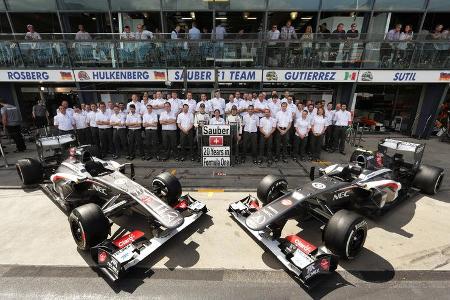 Sauber Teamfoto 2013