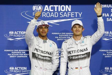 Hamilton & Rosberg - GP Abu Dhabi 2014
