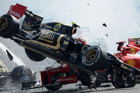 Romain Grosjean GP Belgien 2012