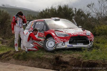 Hier strandete Citroen-Junior Stephane Levebvre.