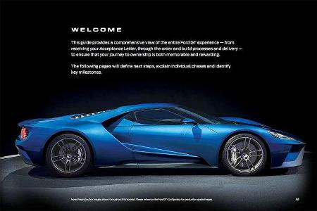 Ford GT Besitzerbroschüre