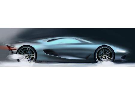 Ford GT - Supersportwagen - Entwicklung - frühe Skizzen