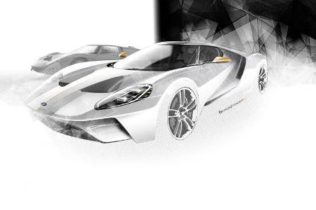 Ford GT - Supersportwagen - Entwicklung - letzte Skizzen