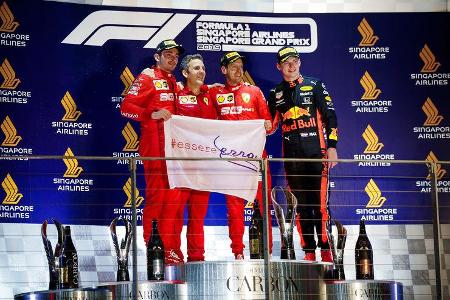 Leclerc - Vettel - Verstappen - GP Singapur 2019 - Rennen