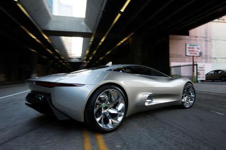 Jaguar C-X75, Heckansicht