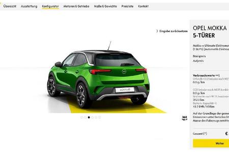 Opel Mokka 2020 Konfigurator