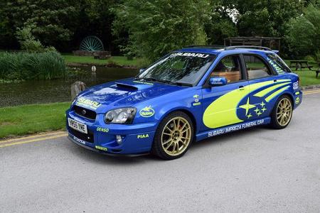 Subaru Impreza WRX Sportkombi Leichenwagen Umbau UK