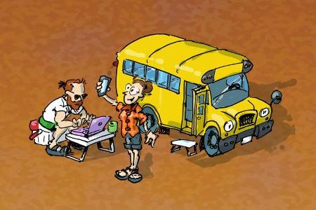 Cartoon Camper-Typen