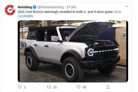 Ford Bronco Werk-Leak