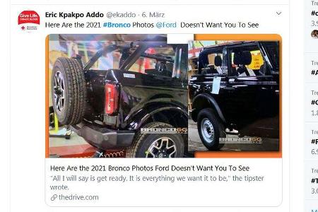 Ford Bronco Werk-Leak