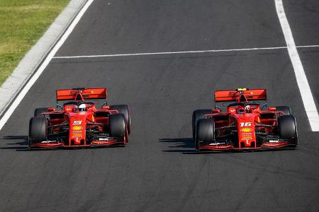 Vettel - Leclerc - GP Ungarn 2019 - Budapest - Rennen