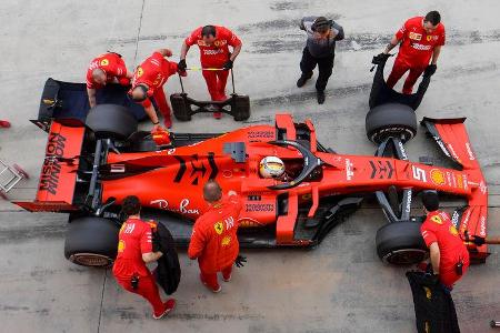 Sebastian Vettel - Ferrari - F1-Test Bahrain - 3. April 2019