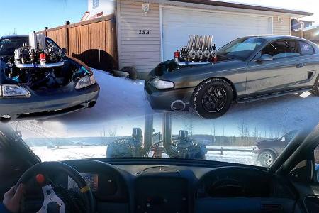 Ford Mustang 1995 Umbau Motor Acht Turbolader Ford Mustang 1995 Umbau Motor Acht Turbolader
