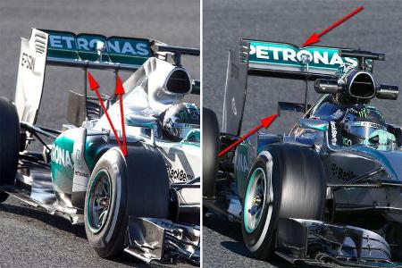 Mercedes - Barcelona-Test - Technik - Formel 1 2015 Mercedes - Barcelona-Test - Technik - Formel 1 2015