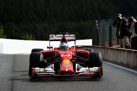 Fernando Alonso - Ferrari - Formel 1 - GP Belgien - Spa-Francorchamps - 23. November 2014