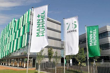Mann + Hummel Firmenzentrale logo Mann + Hummel Firmenzentrale logo