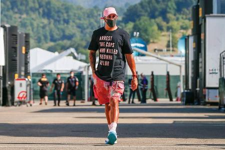 Lewis Hamilton - Anti-Rassismus - GP Toskana 2020