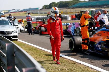 Sebastian Vettel - Ferrari - GP 70 Jahre F1 - Silverstone Sebastian Vettel - Ferrari - GP 70 Jahre F1 - Silverstone