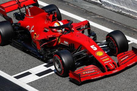 Sebastian Vettel - Ferrari - Formel 1 - GP Spanien - Barcelona - Qualifying - Samstag - 15. August 2020 Sebastian Vettel - Ferrari - Formel 1 - GP Spanien - Barcelona - Qualifying - Samstag - 15. August 2020
