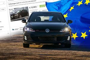Das europäischste Auto ist ein schwarzer Golf