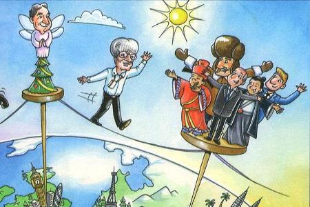 Weihnachtskarte Bernie Ecclestone 2017