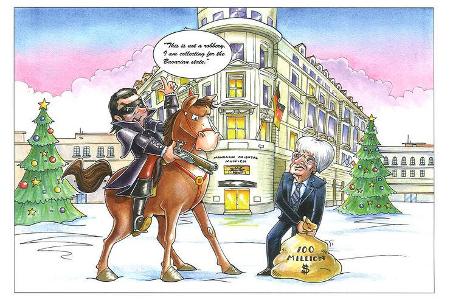 Weihnachtskarte Bernie Ecclestone