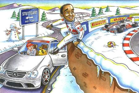 Bernie Ecclestone Weihnachtskarte 2012