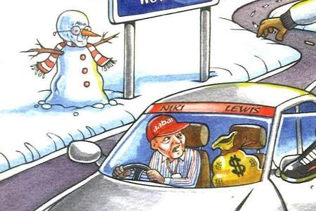 Bernie Ecclestone Weihnachtskarte 2012