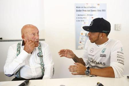 Lewis Hamilton & Stirling Moss - Monza - Mercedes - 2015 Lewis Hamilton & Stirling Moss - Monza - Mercedes - 2015