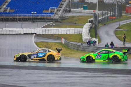 Mercedes-AMG GT3 (#4) - Porsche 911 GT3 R (#912) - 24h-Rennen Nürburgring 2018 - Nordschleife - 13.5.2018