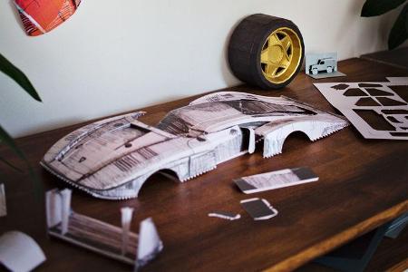 Paperlegend Auto Modelle Papier Nachbau Design Kickstarter