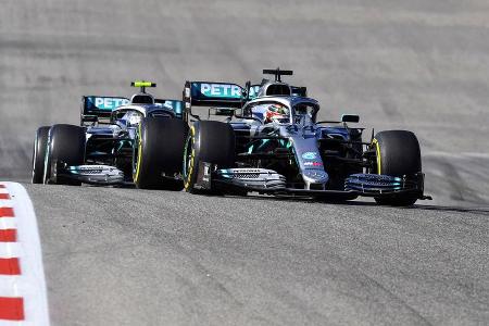 Lewis Hamilton - Valtteri Bottas - Mercedes - GP USA 2019 - Austin - Rennen