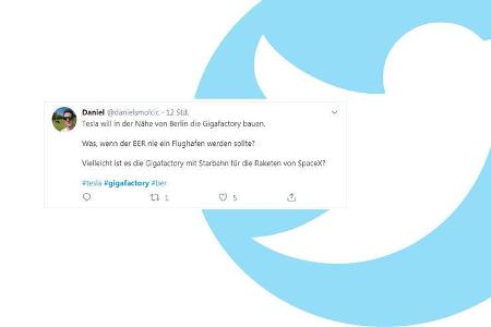 Tesla Gigafactory Twitter Reaktionen