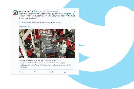 Tesla Gigafactory Twitter Reaktionen