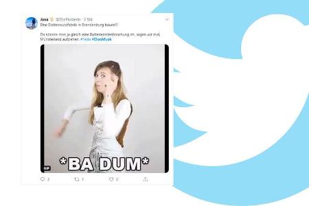Tesla Gigafactory Twitter Reaktionen