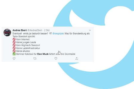 Tesla Gigafactory Twitter Reaktionen